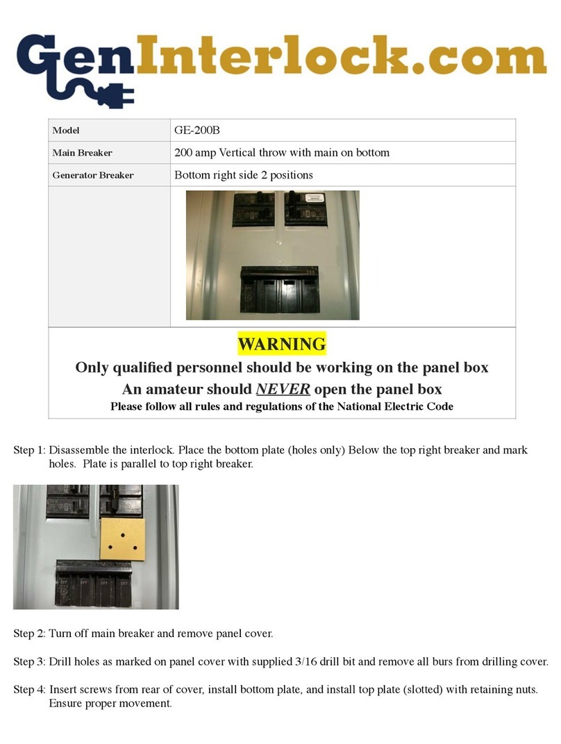 GenInterlock GE-200B User manual