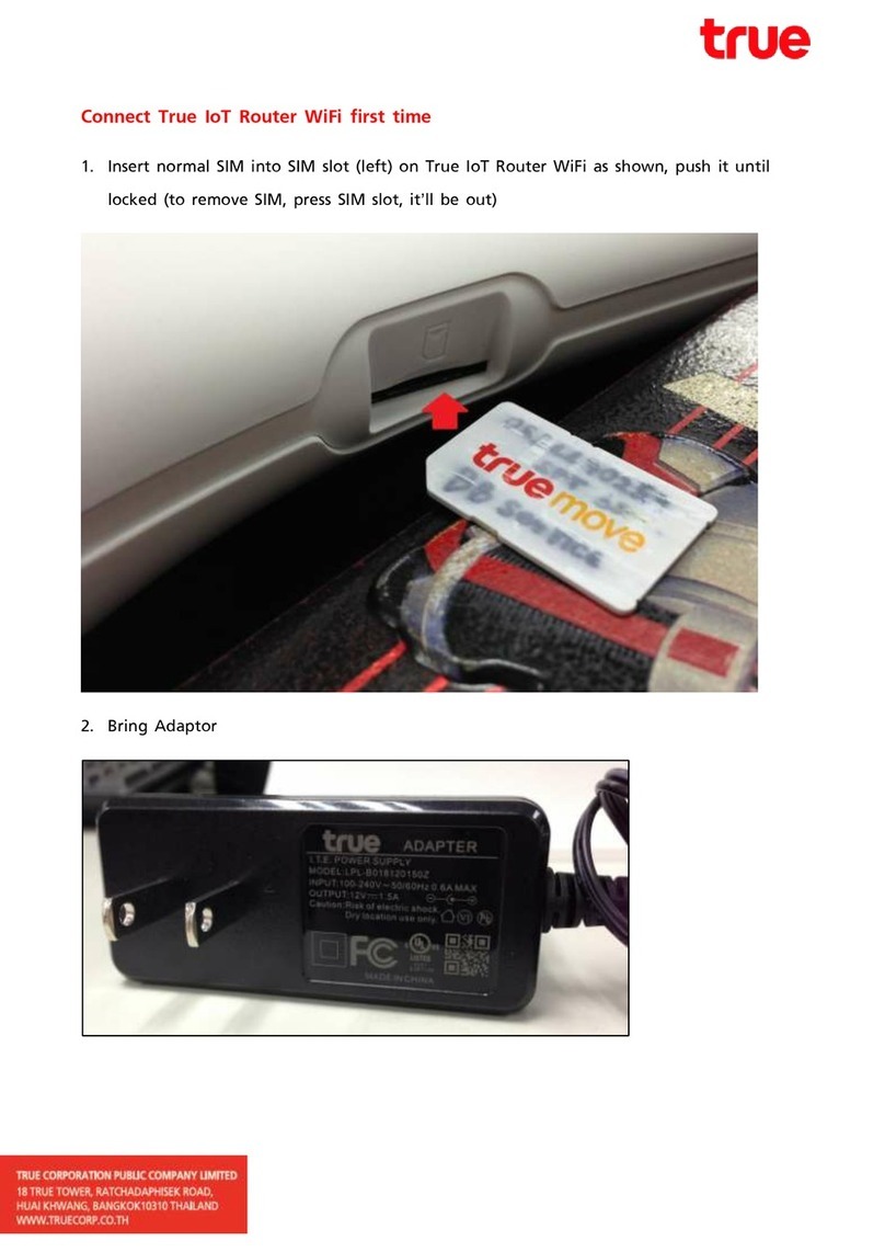 True IoT Router WiFi manual