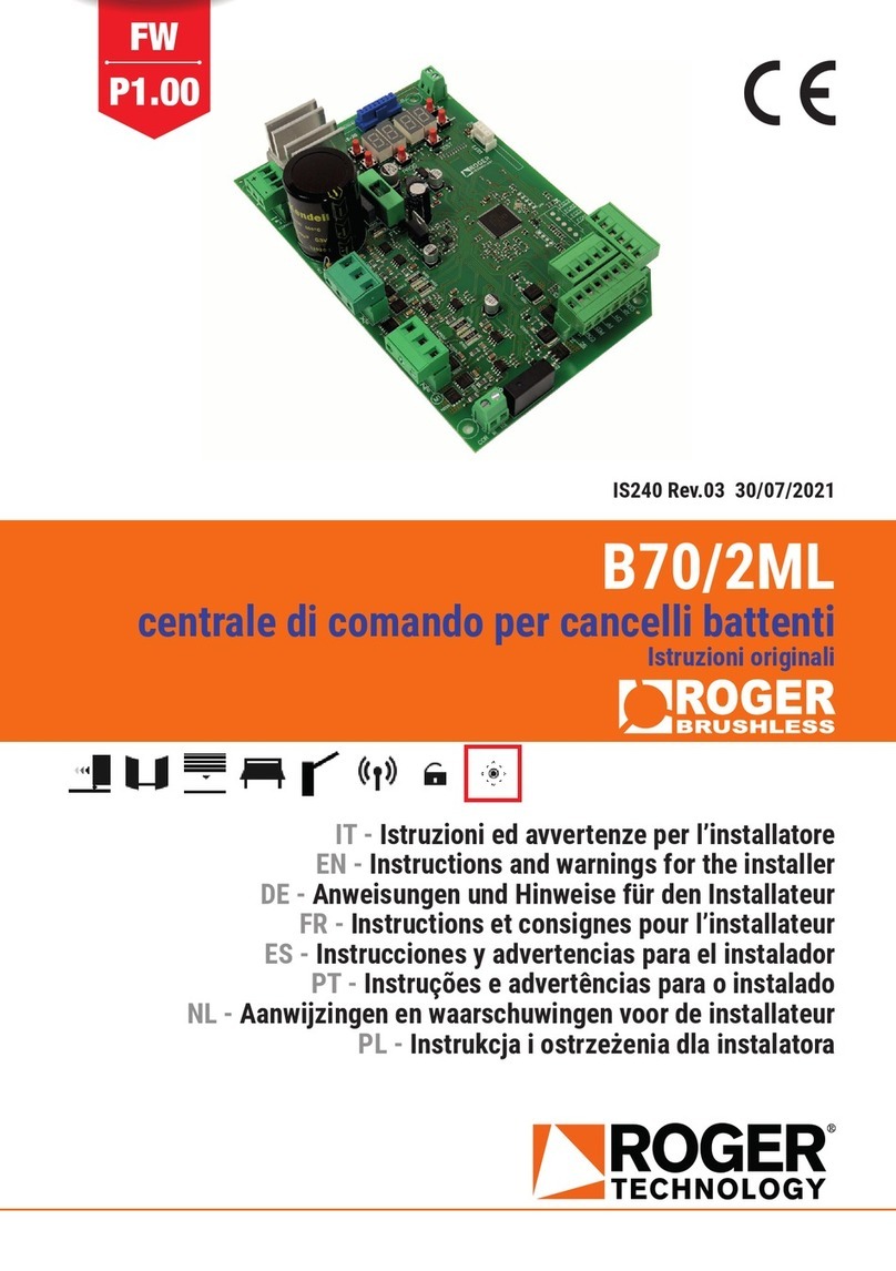Roger Technology B70/2ML Product manual