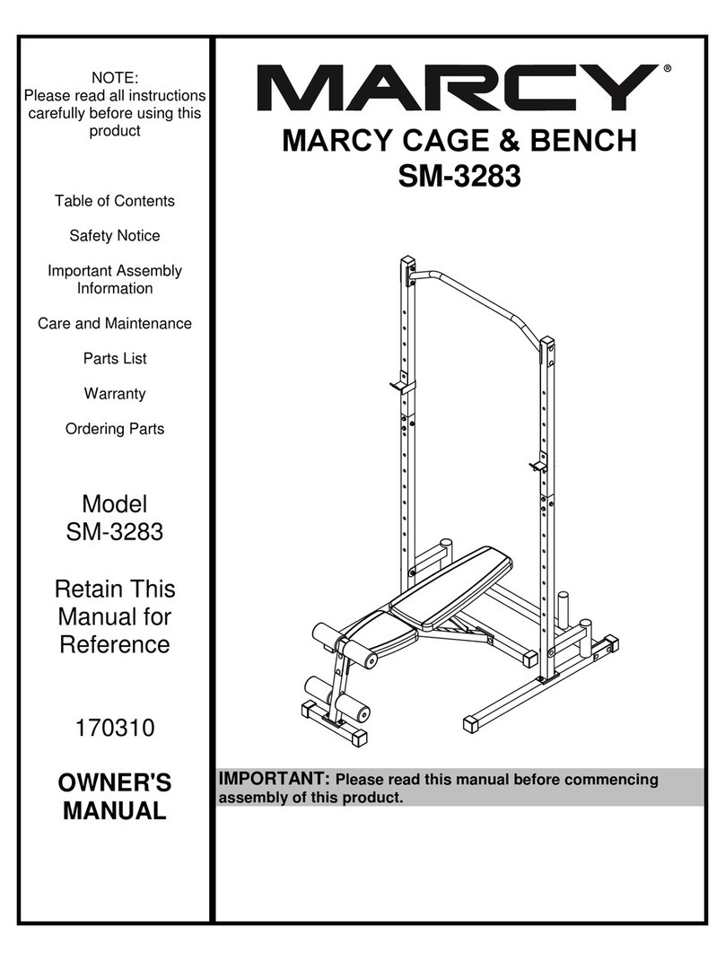 Marcy SM-3283 owner's manual