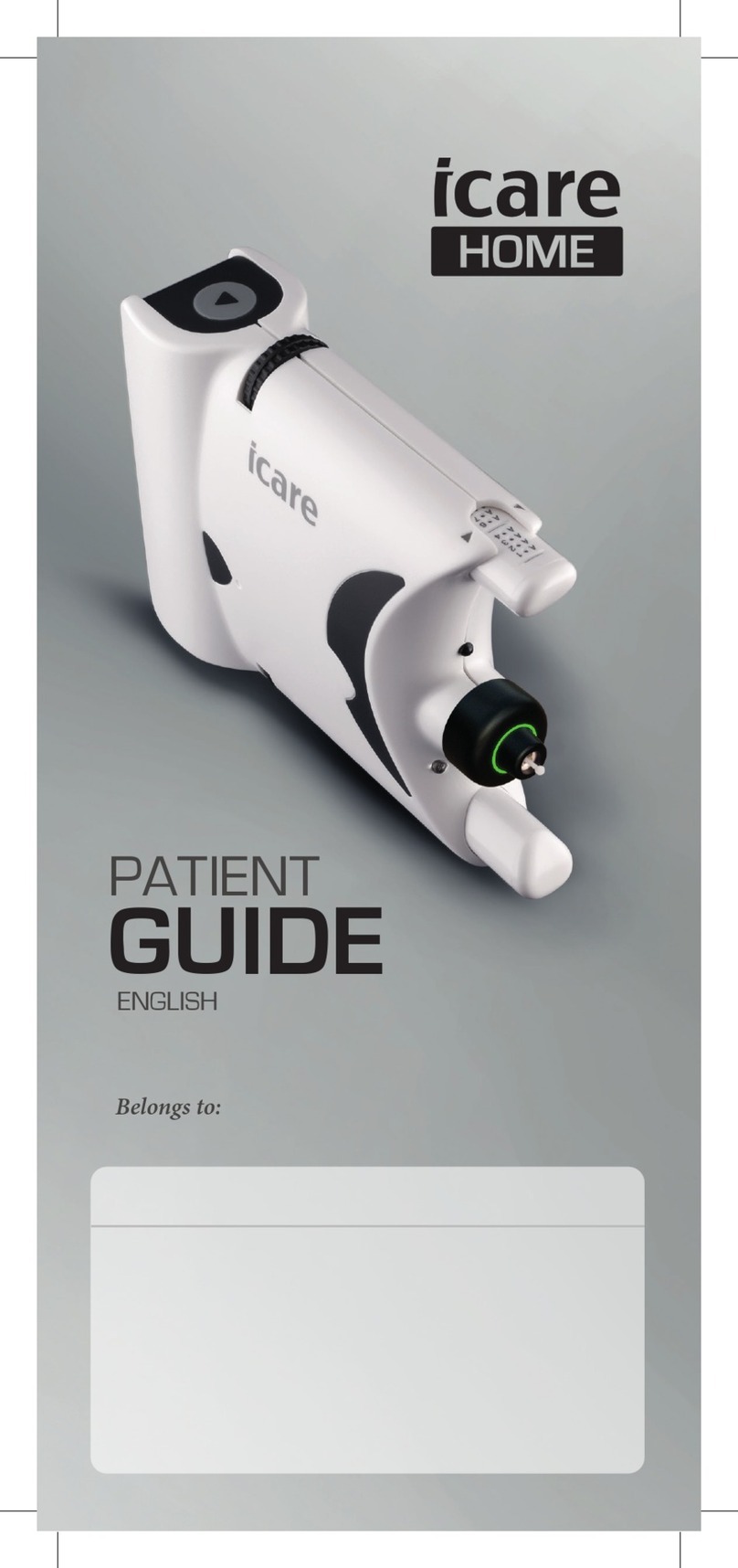 icare HOME TA022 Patient guide