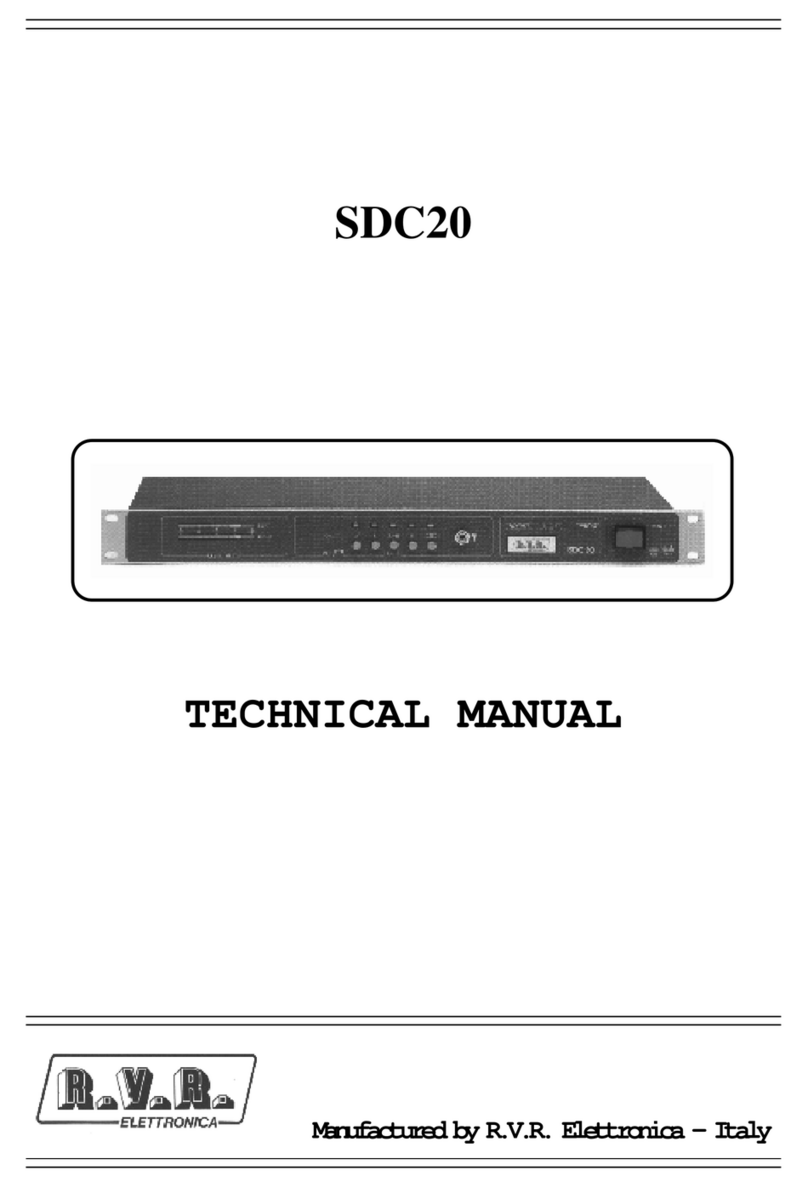 R.V.R. Elettronica SDC20 User manual R.V.R. Elettronica SDC20 User manual