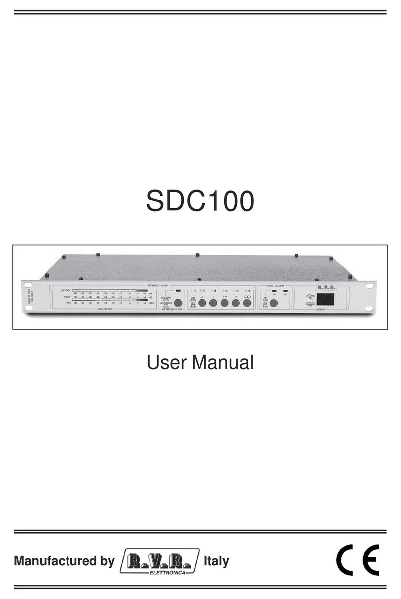 R.V.R. Elettronica SDC100 User manual