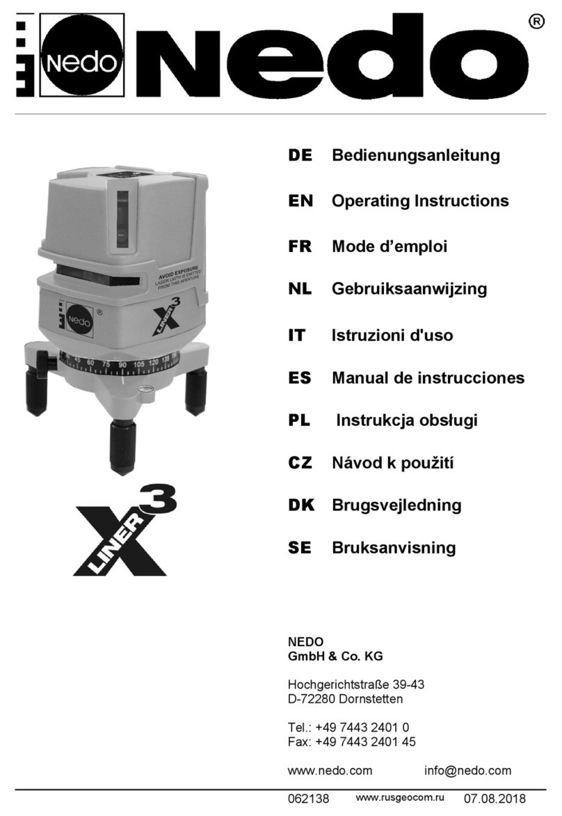 Nedo X-Liner 3 operating instructions