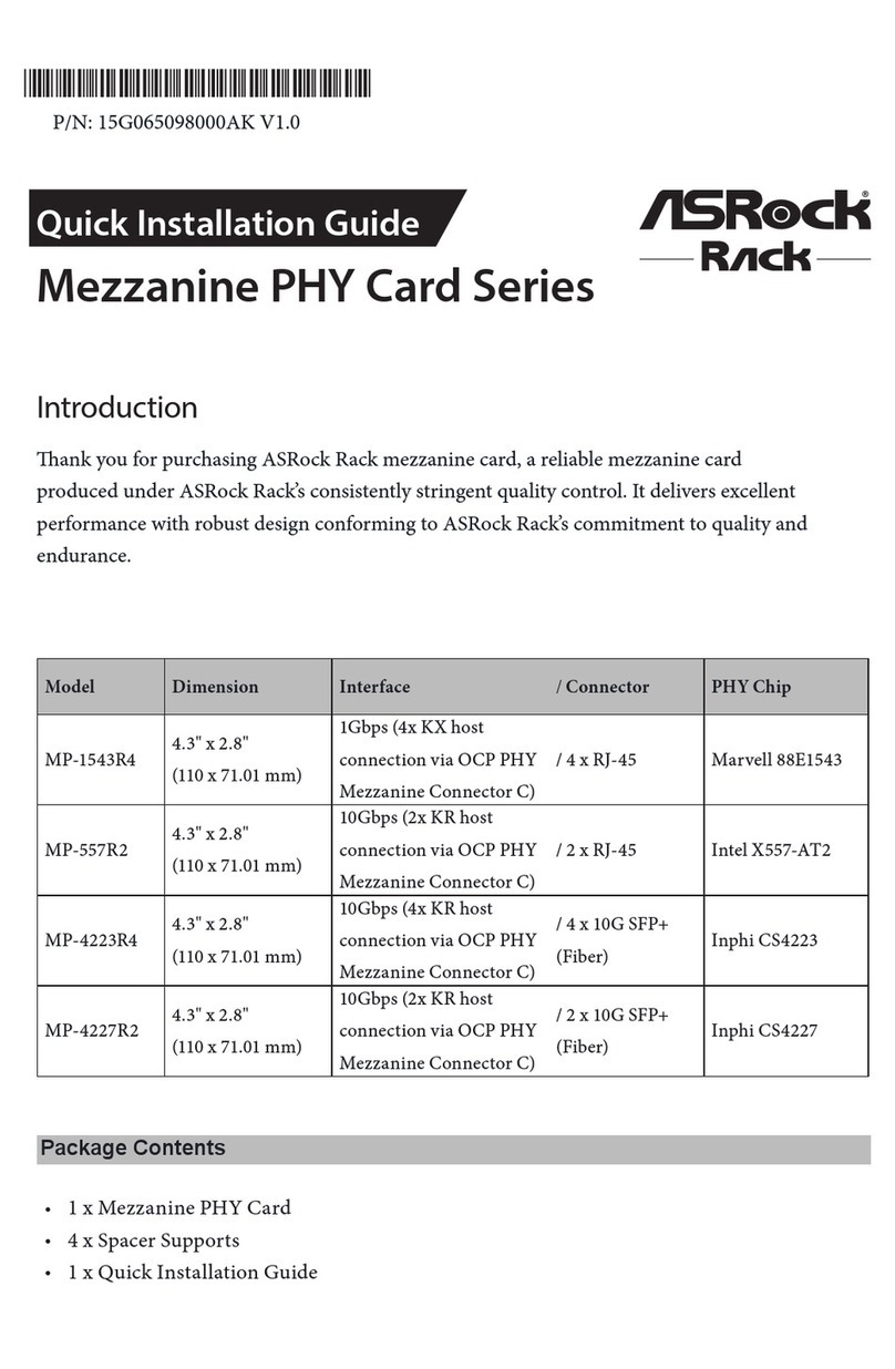 ASROCK Rack MP-1543R4 Quick installation guide