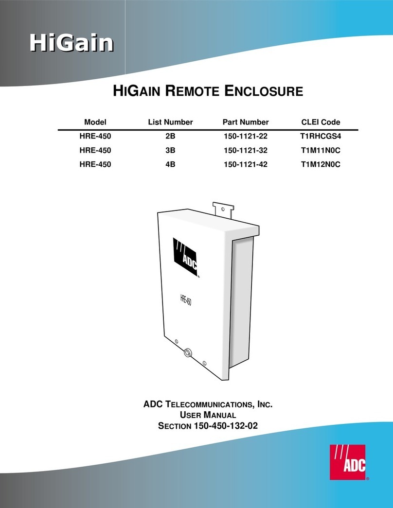 ADC HiGain HRE-450 List 4A user manual