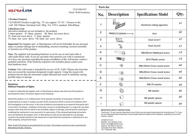 ULTRA-LINK ULP-DB1955 User manual