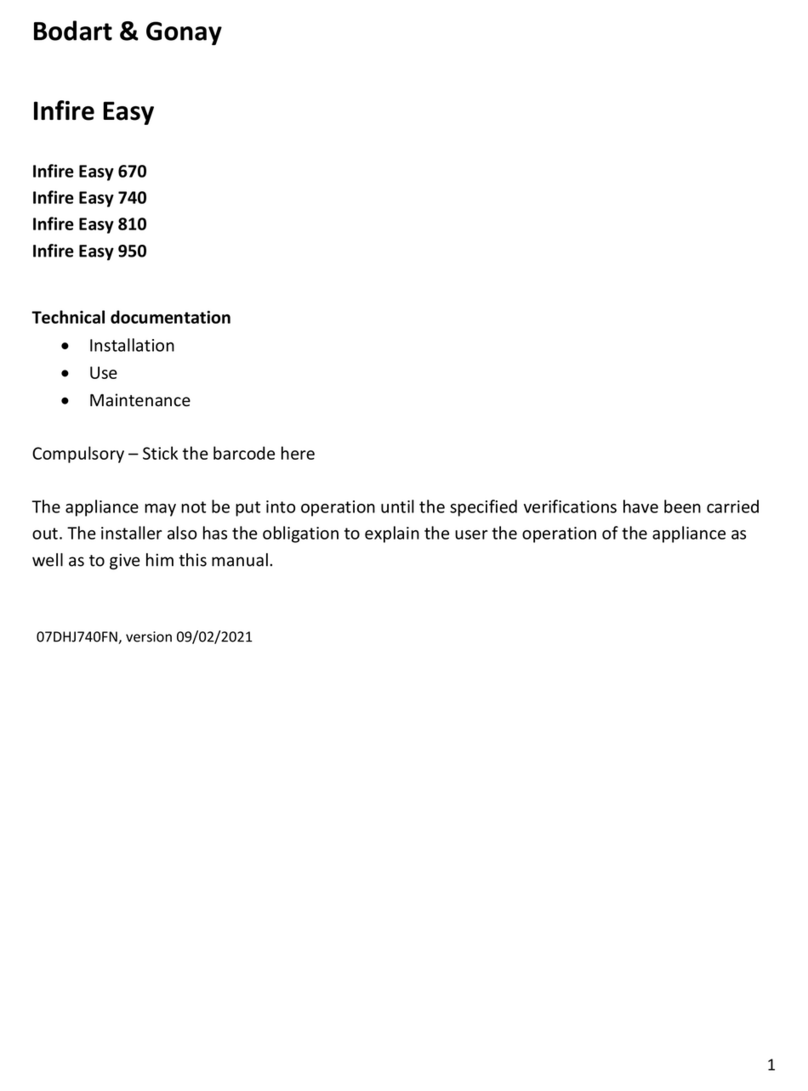Bodart & Gonay Infire EASY User manual