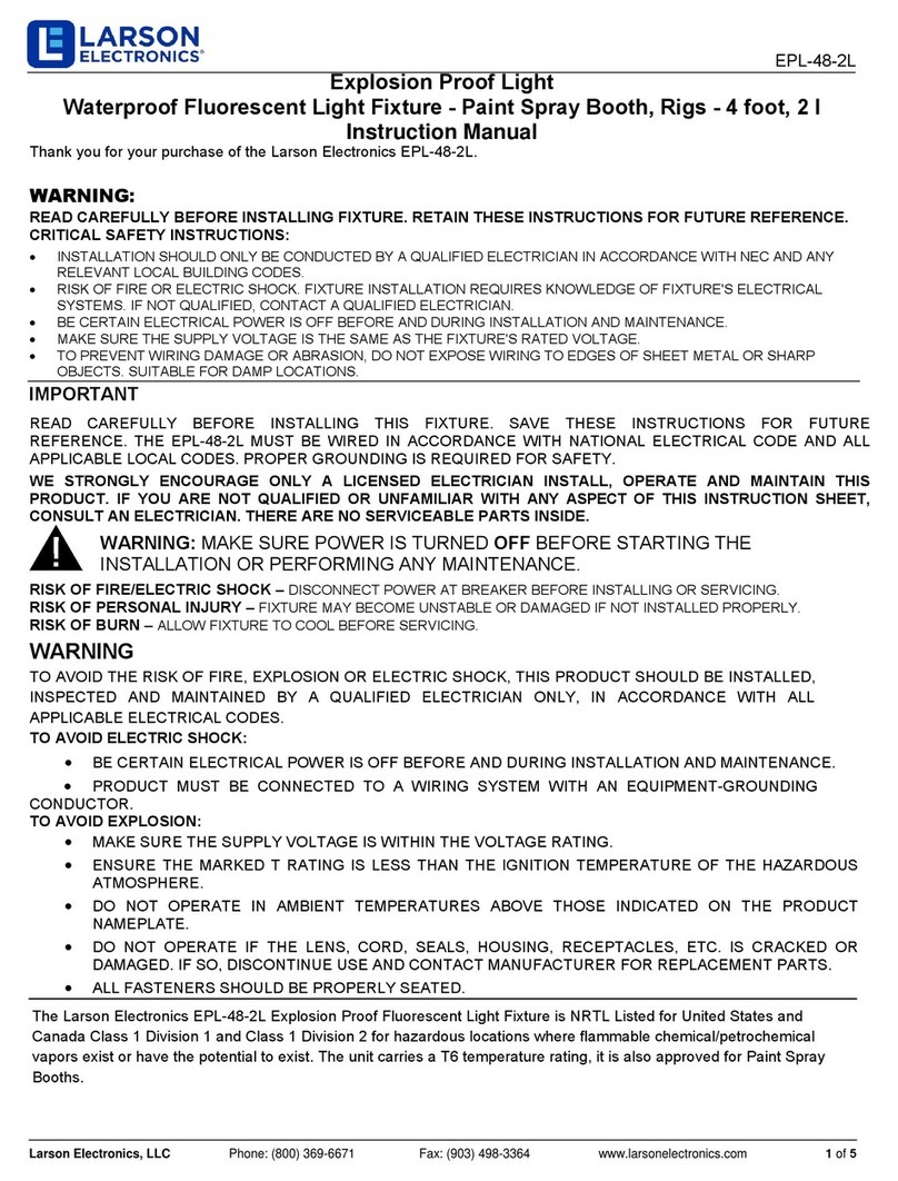 Larson Electronics EPL-48-2L User manual
