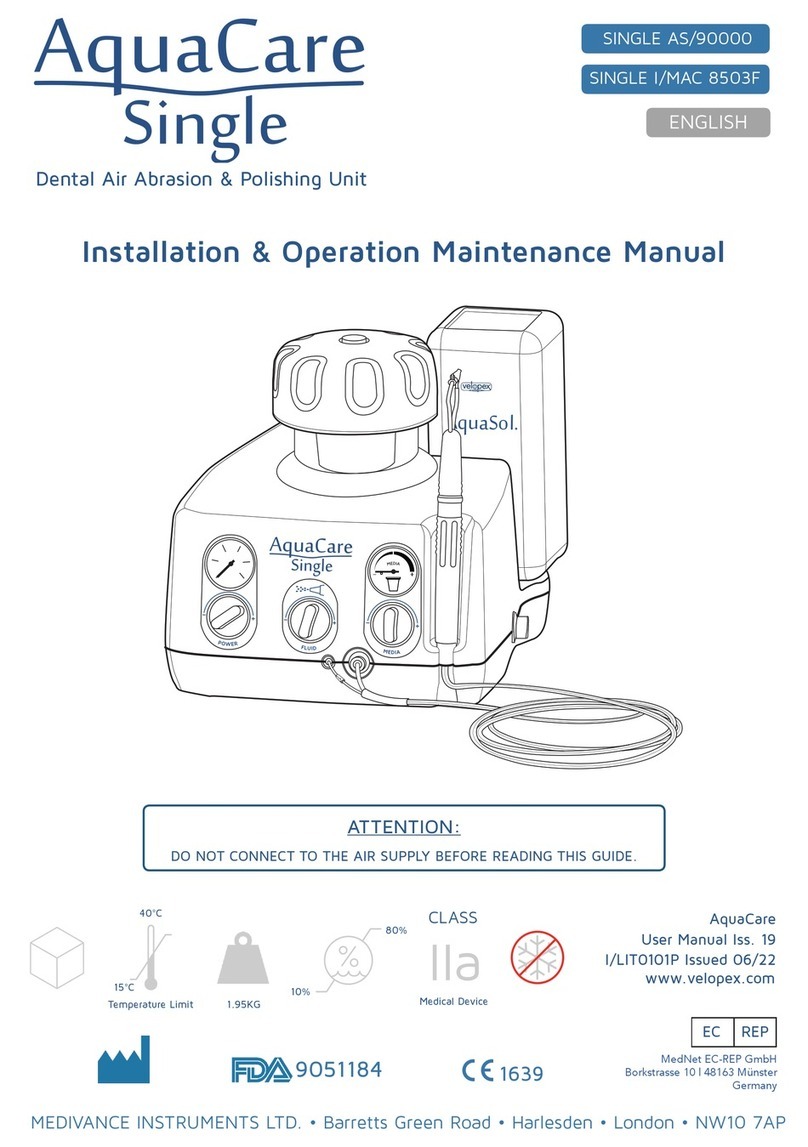 AquaCare SINGLE I/MAC 8503F Installation & operation manual
