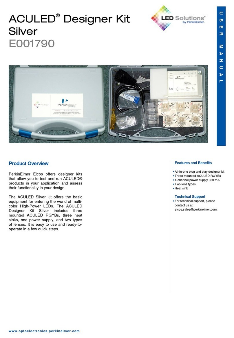 PerkinElmer LED Solutions ACULED Designer Kit Silver user manual