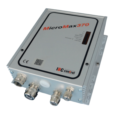 IBC control MicroMax370 User manual IBC control MicroMax370 User manual