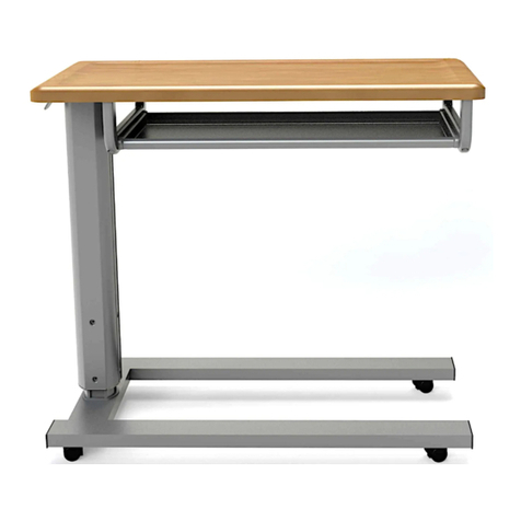 MedViron 32 Overbed Table user manual