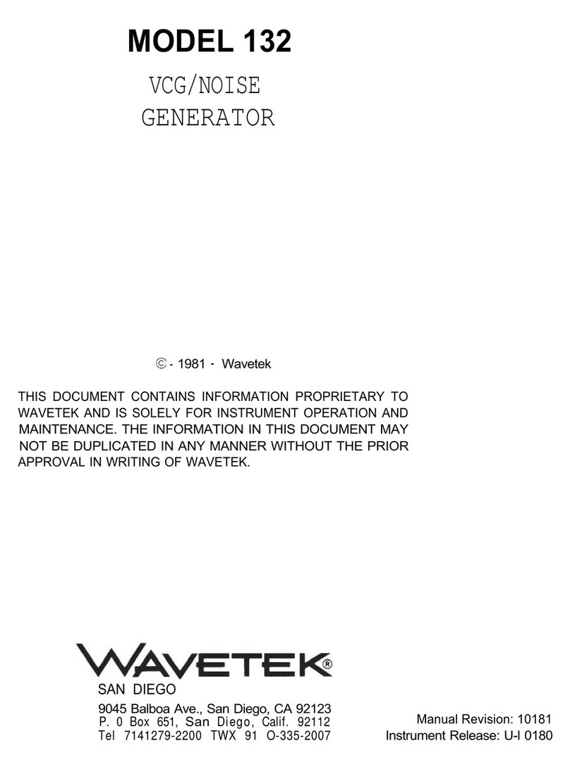 Wavetek 132 manual Wavetek 132 manual
