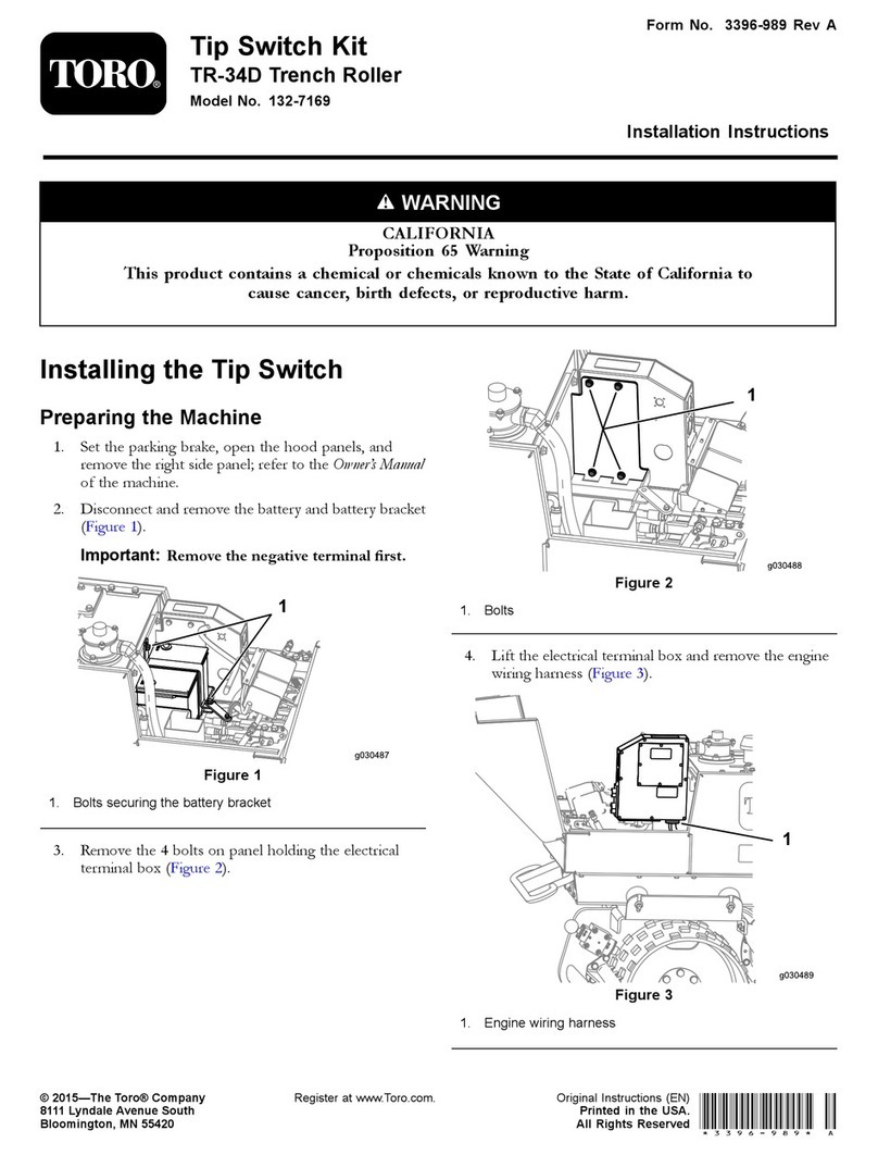 Toro 132-7169 installation instructions