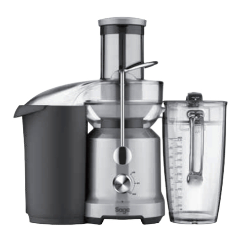 Sage Nutri Juicer Cold SJE430 Instruction book
