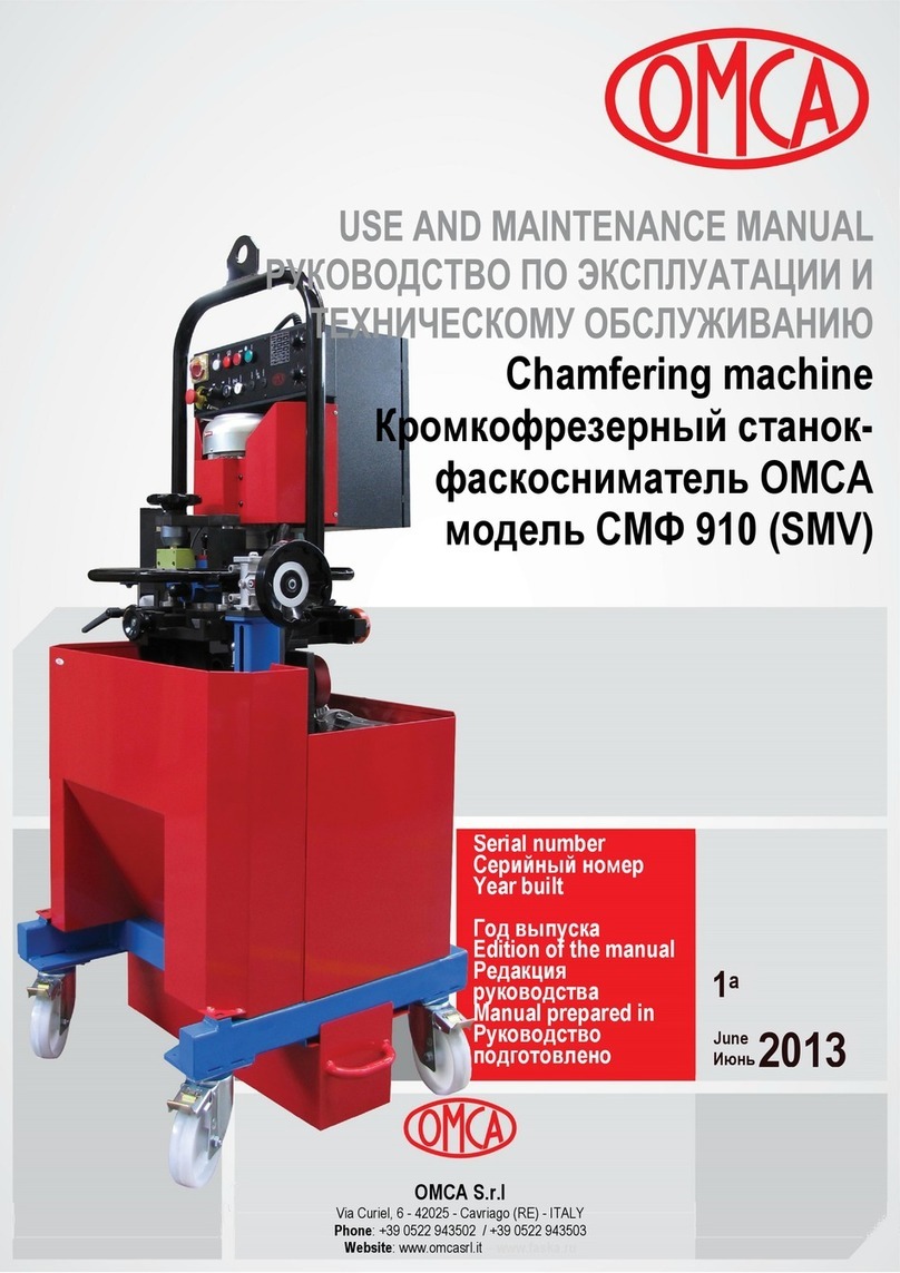 OMCA SMV 910 Use and maintenance manual