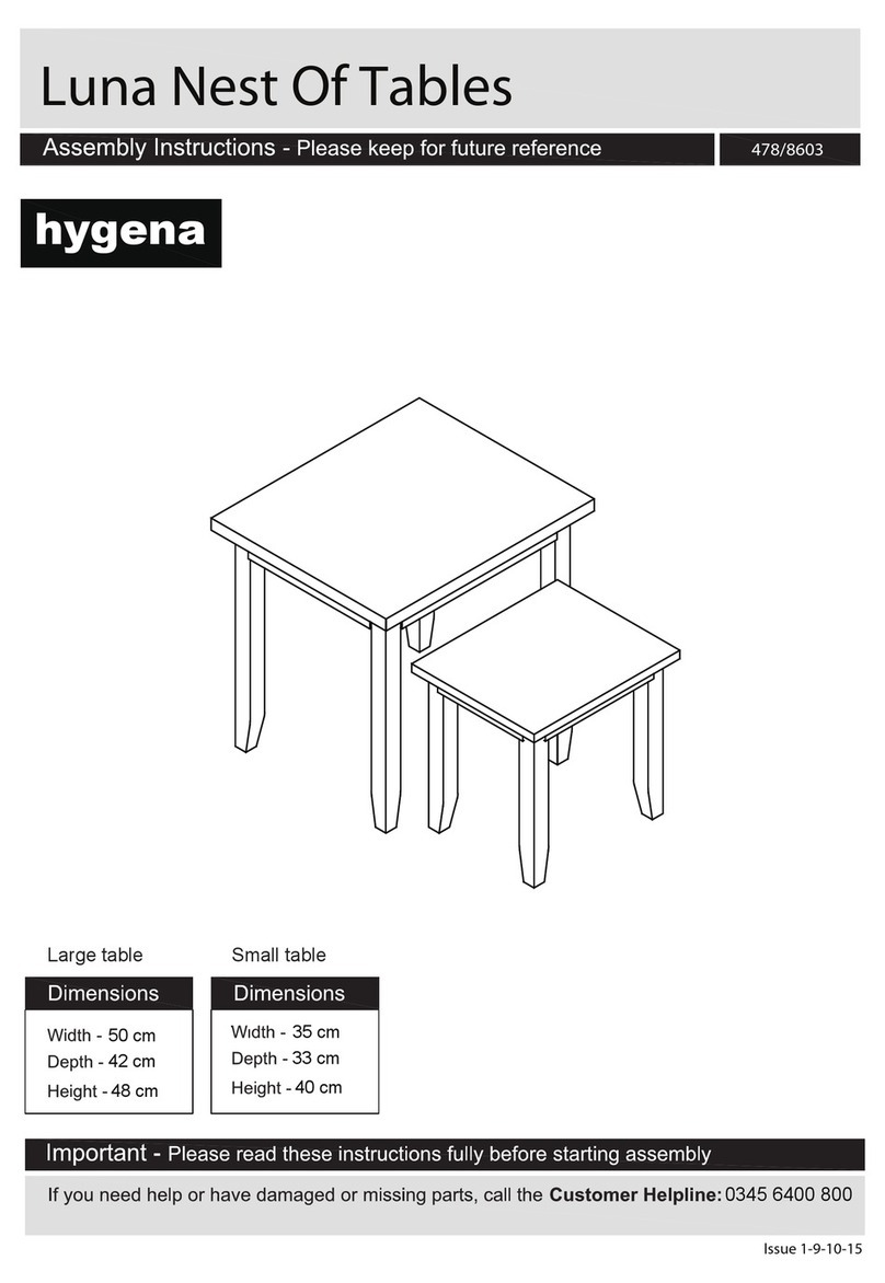 hygena Luna Nest Of Tables Accessories assembly instructions hygena Luna Nest Of Tables Accessories assembly instructions