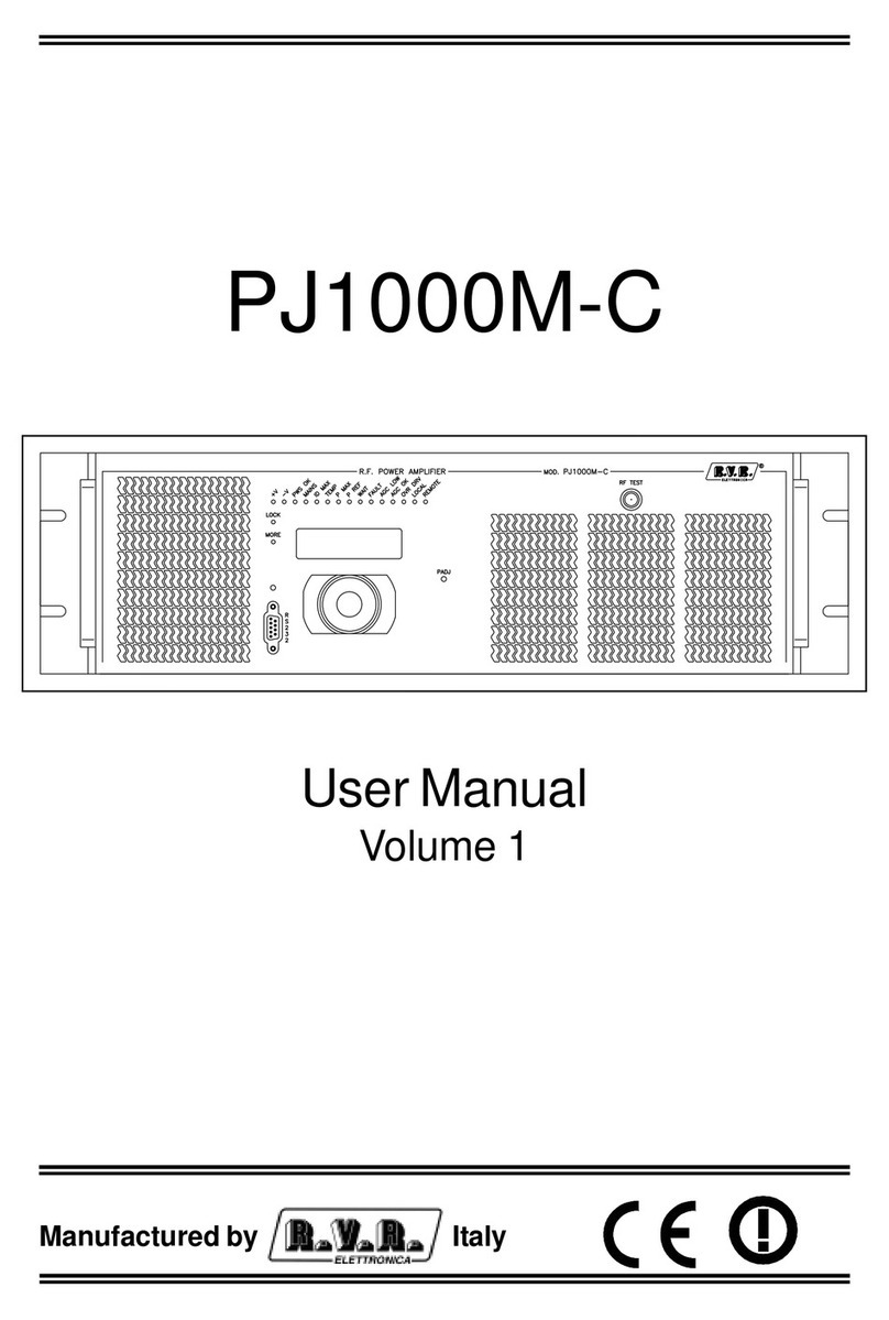 R.V.R. Elettronica PJ1000M-C User manual