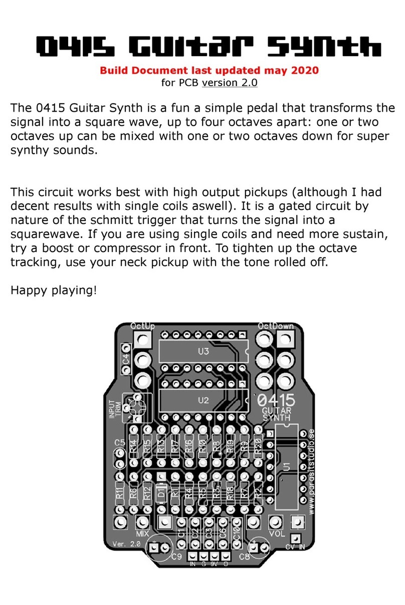PARASIT STUDIO 0415 GUITAR SYNTH User manual