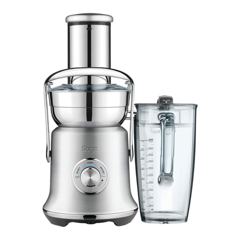 Sage Nutri Juicer Cold XL SJE830 quick guide