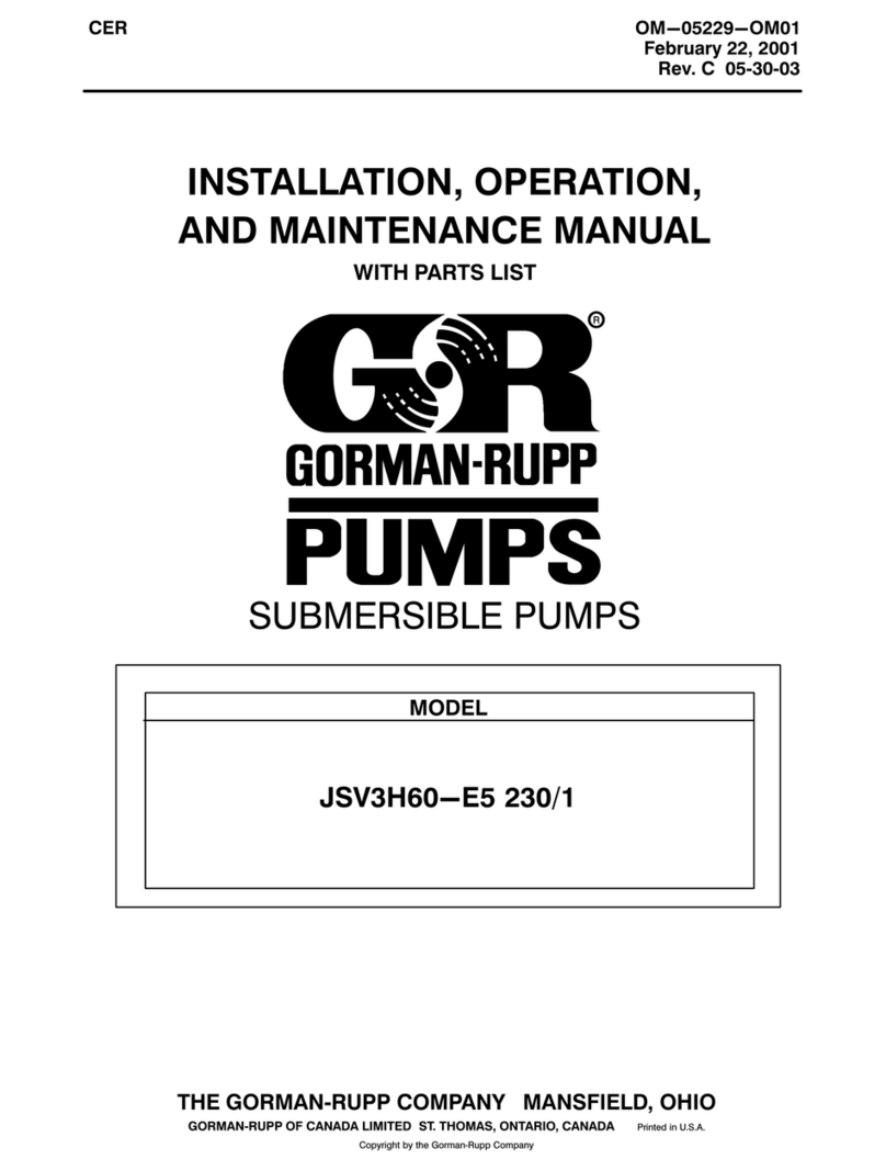 GORMAN-RUPP PUMPS JSV3H60-E5 230/1 Application guide