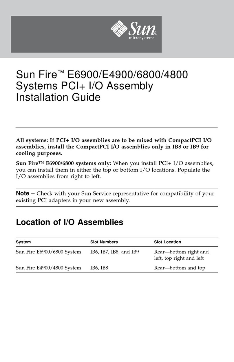 Sun Microsystems Sun Fire E6900 Assembly Installation Guide