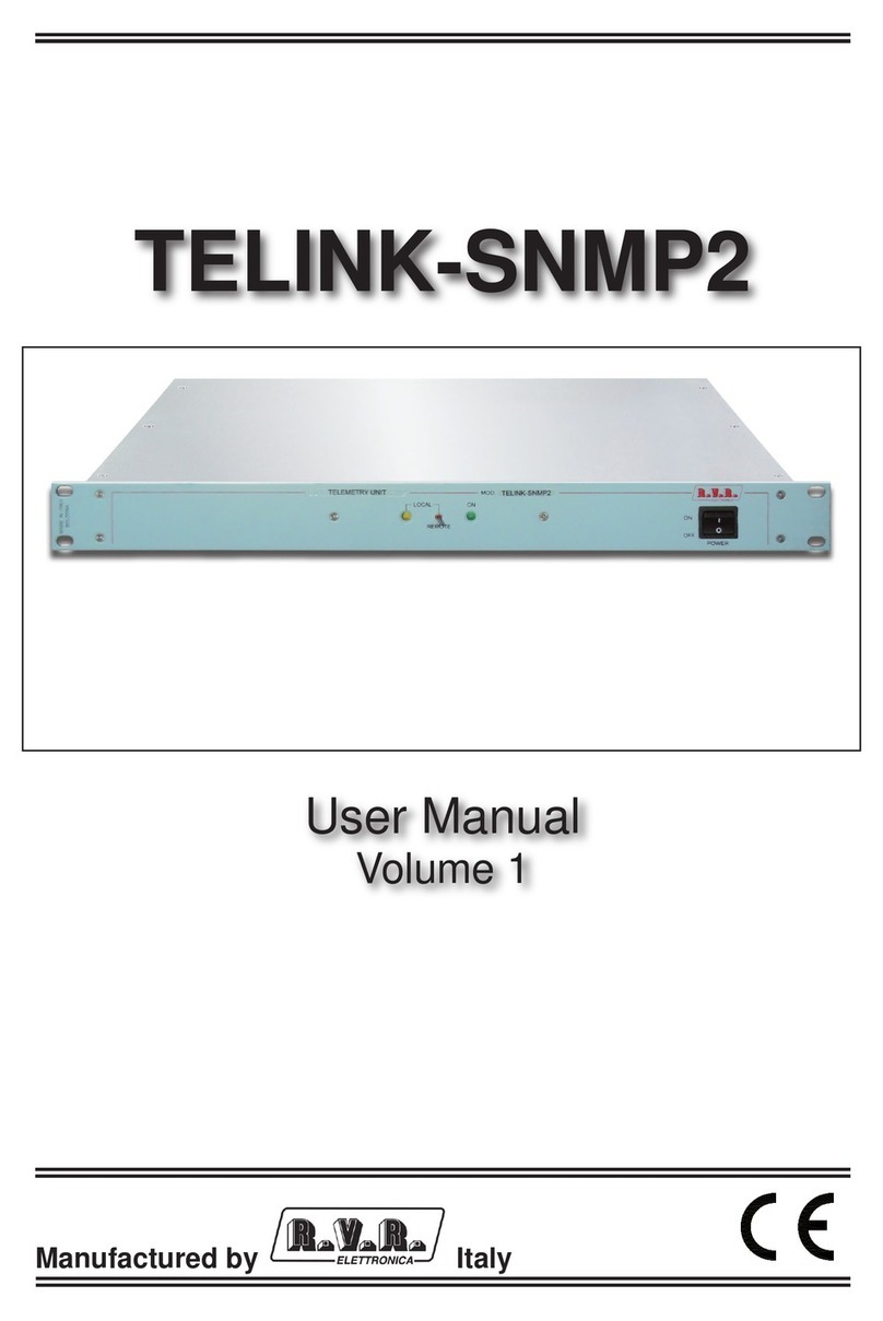R.V.R. Elettronica TELINK-SNMP2 User manual
