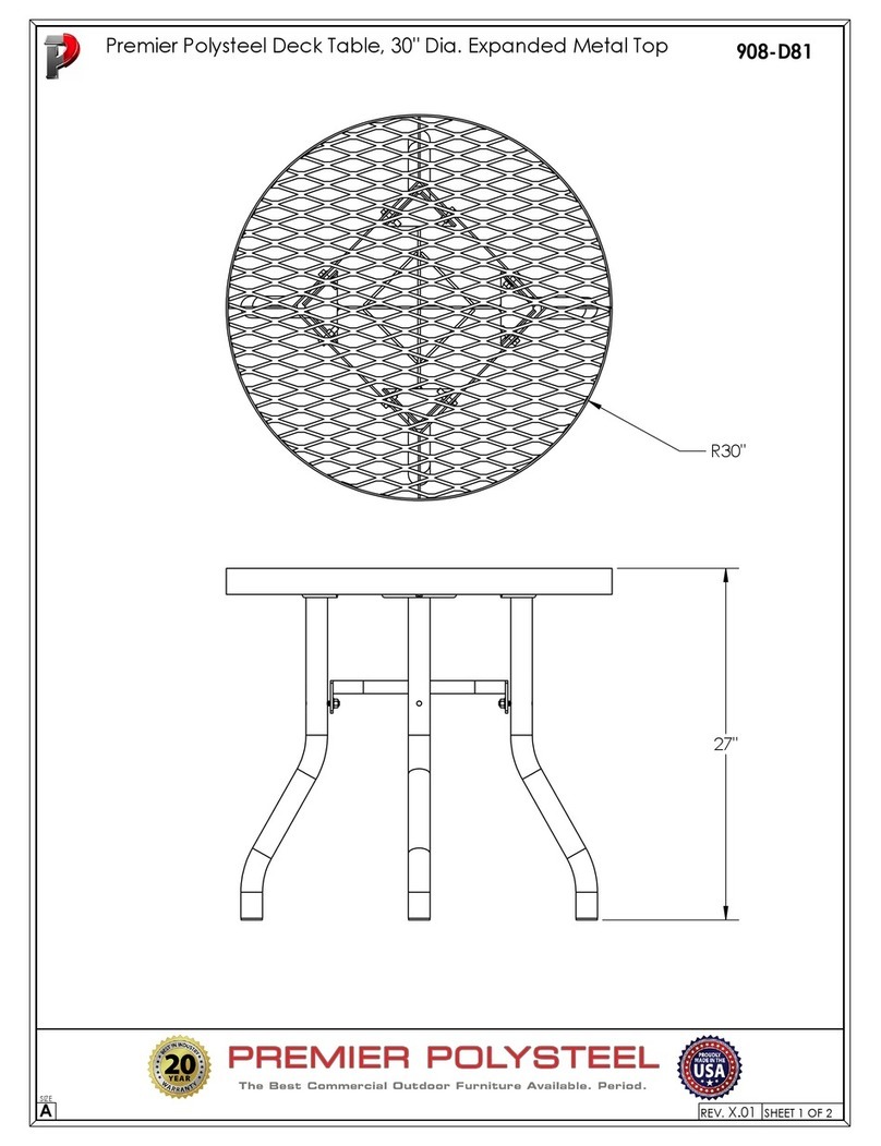 PREMIER POLYSTEEL 908-D81 manual
