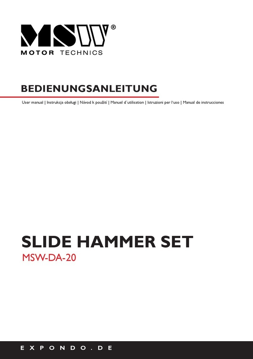 MSW Motor Technics MSW-DA-20 User manual