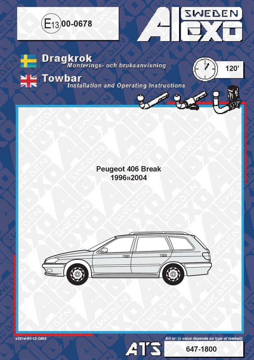 Alexo Sweden ATS Installation and operating instructions