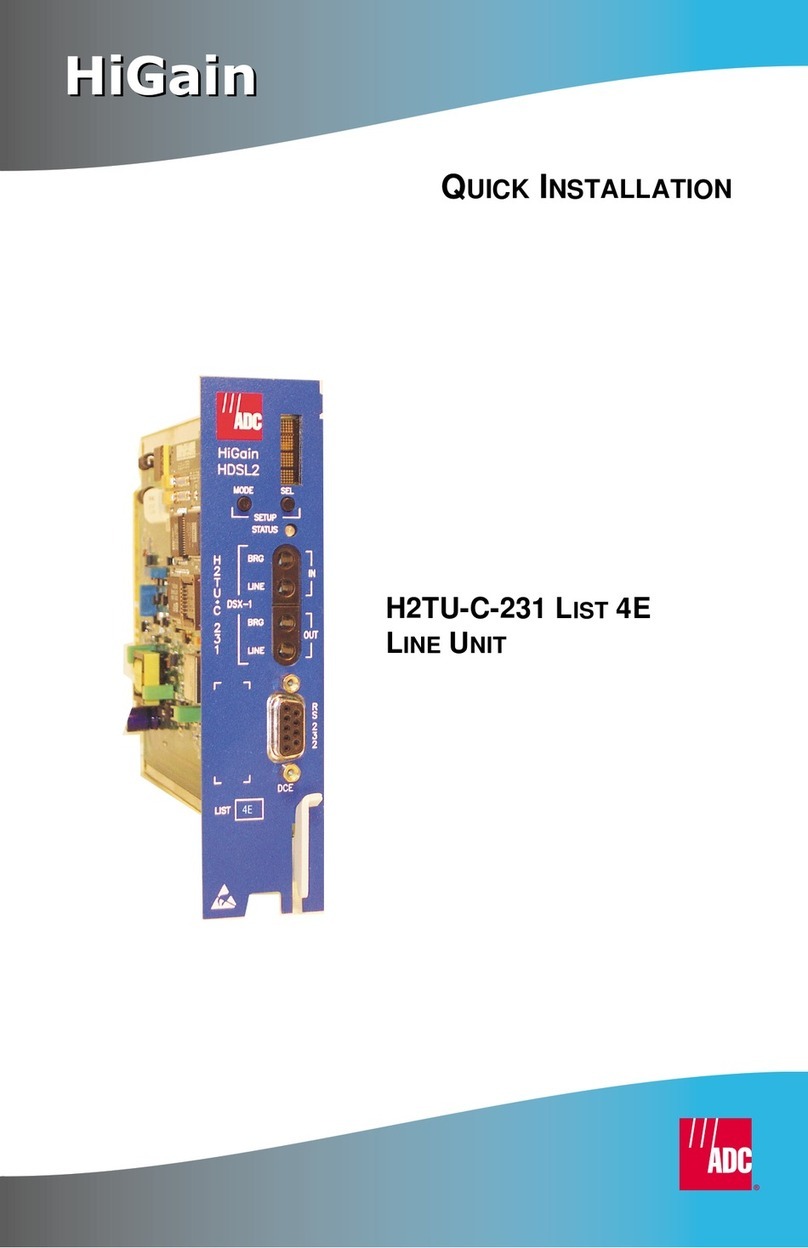 ADC HiGain H2TU-C-231 Original operating instructions ADC HiGain H2TU-C-231 Original operating instructions