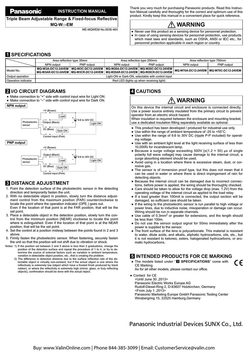 Panasonic MQ-W EM Series User manual