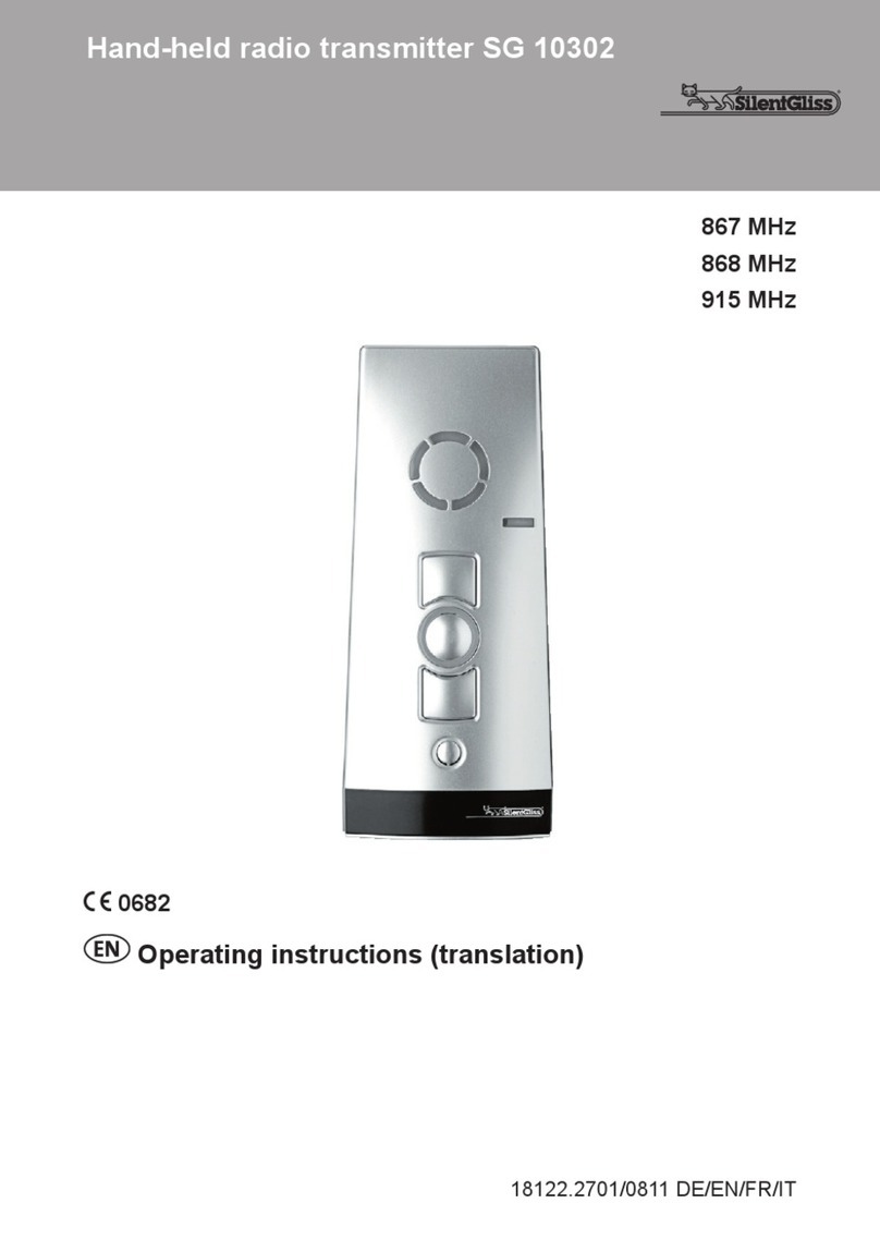 Silent Gliss SG 10302 User manual