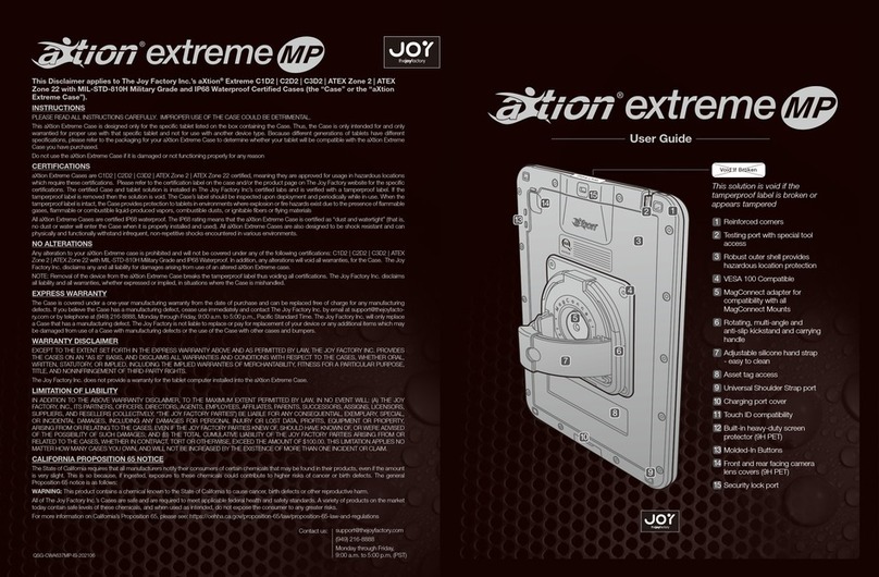 Joy aXtion extreme MP User manual