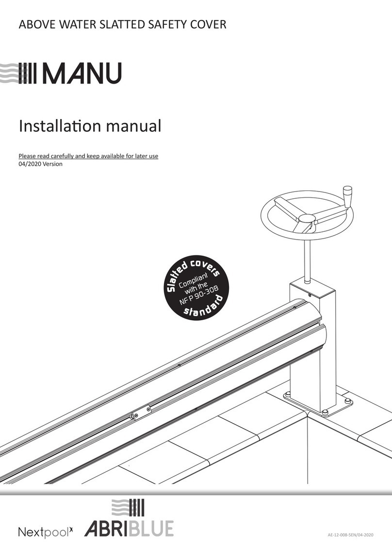 As Pool Abriblue Nextpool SLATTED COVER installation manual