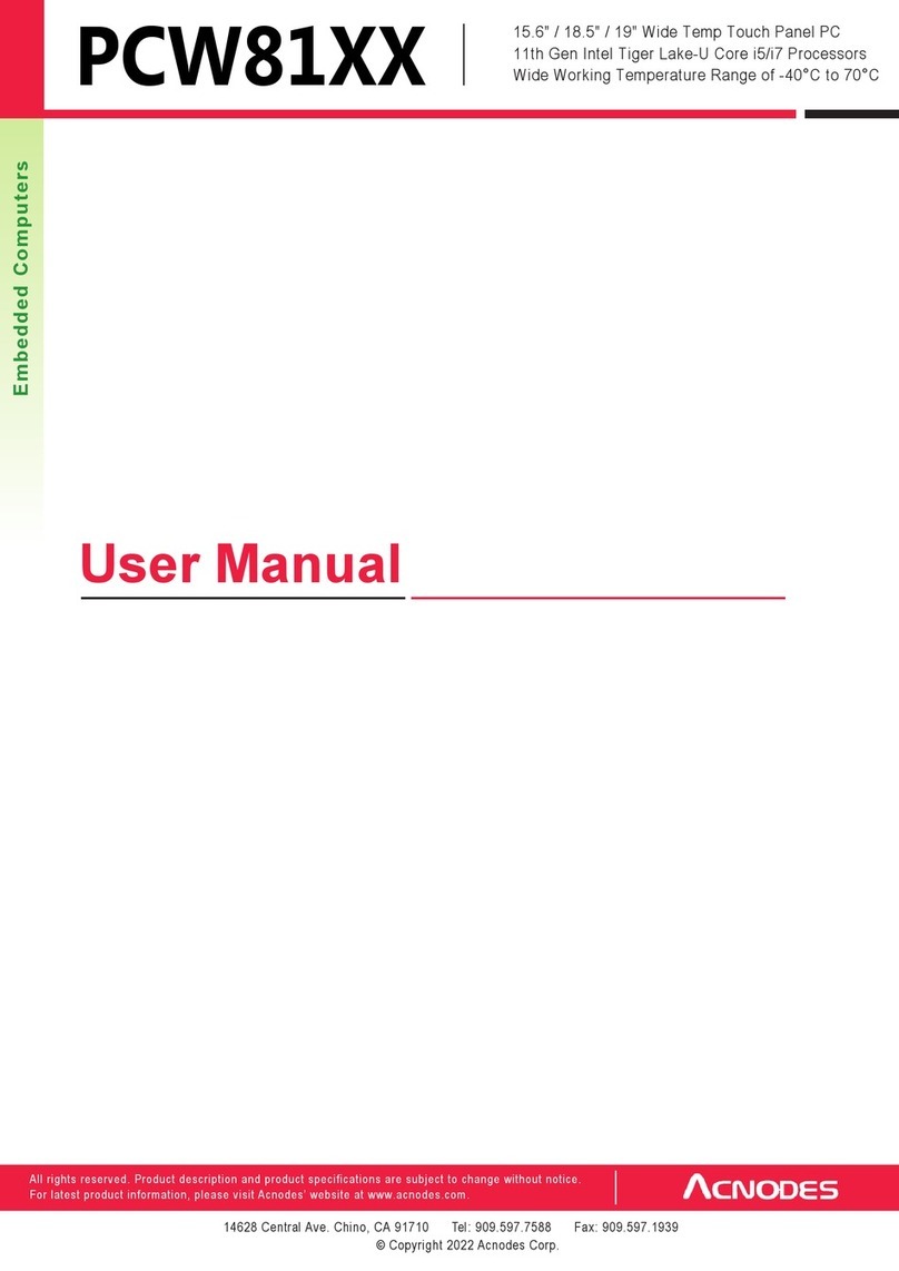 Acnodes PCW81 Series User manual