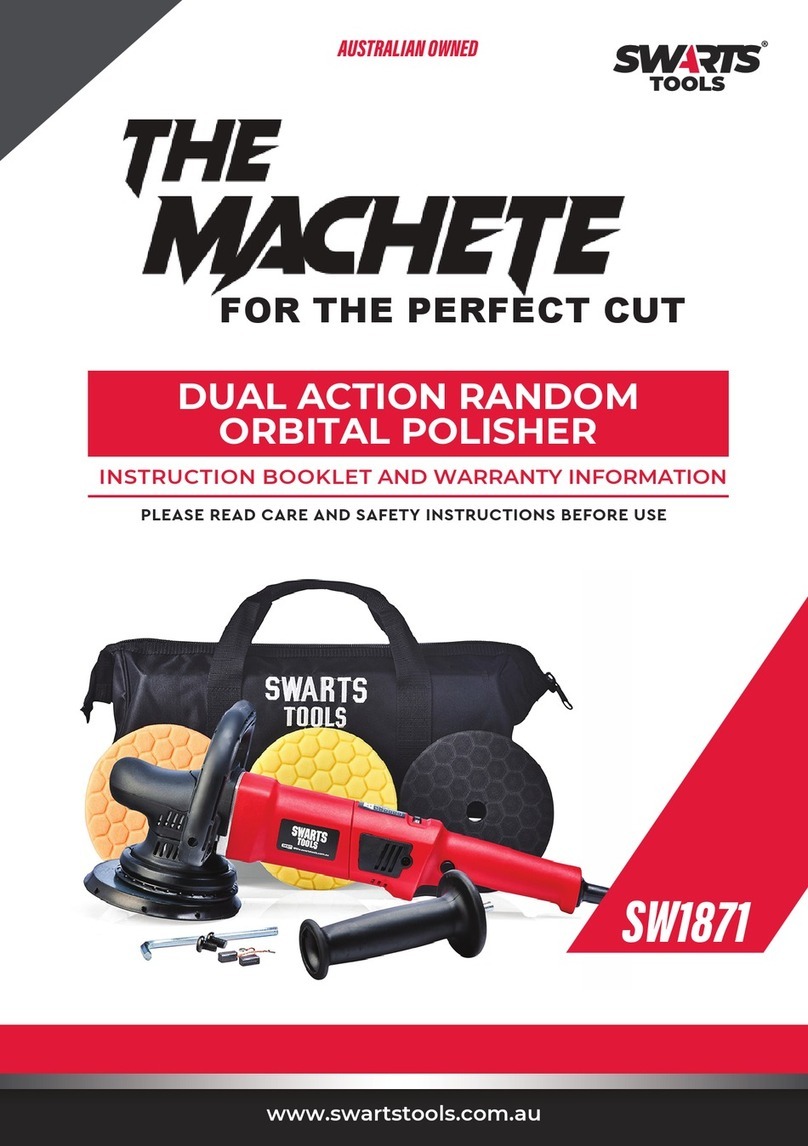Swarts Tools SW1871 Instruction booklet and warranty information