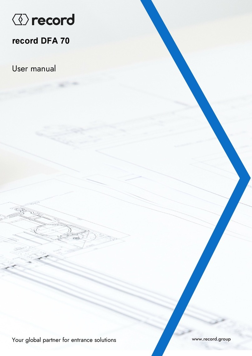 Record DFA 70 User manual