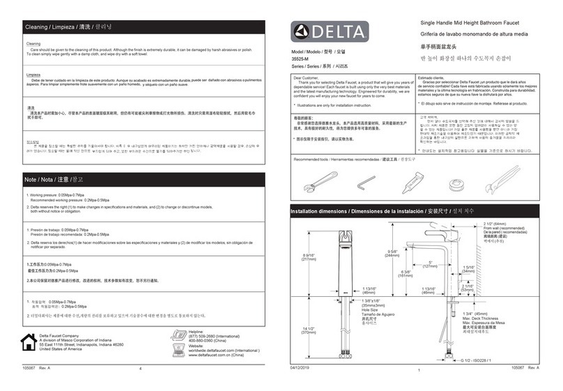 Delta 35525-M User manual