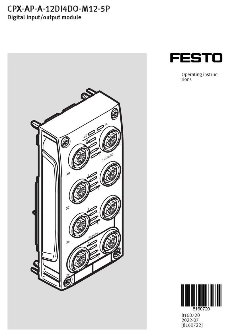 Festo CPX-AP-A-12DI4DO-M12-5P User manual