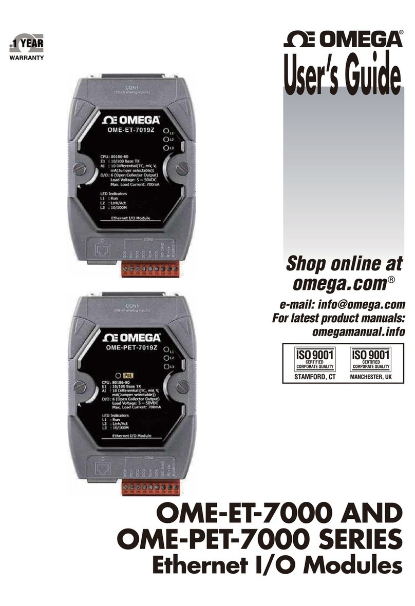 Omega OME-ET-7000 Series user guide