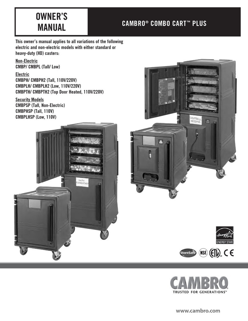 Cambro COMBO CART PLUS owner's manual