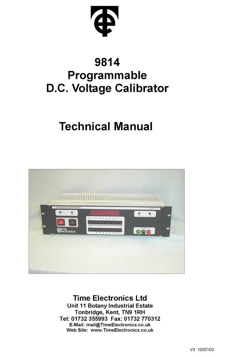 Time Electronics 9814 User manual