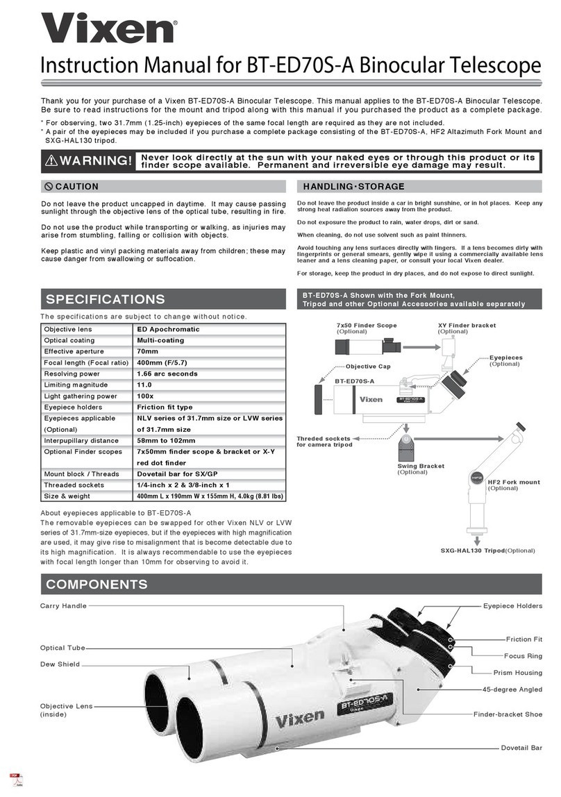 Vixen BT-ED70S-A User manual