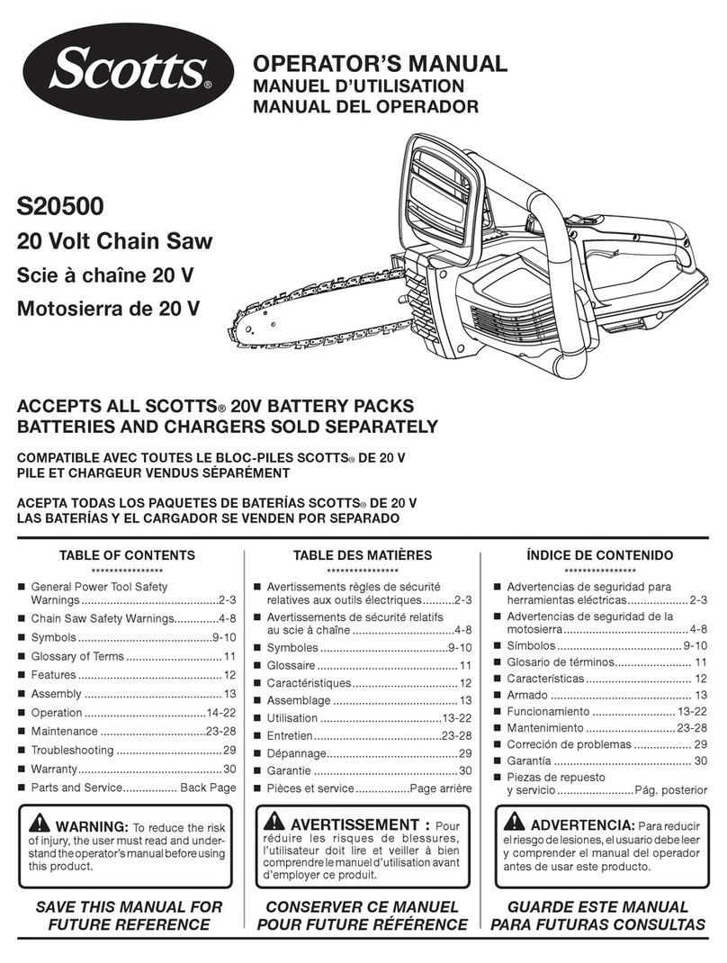 Scotts S20500 User manual