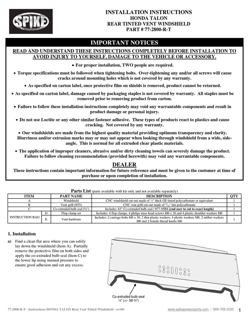 Spike 77-2800-R-T installation instructions
