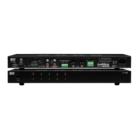 OSD Audio XPA500 User manual