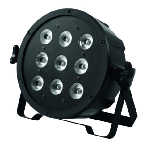 EuroLite LED SLS-9 QCL 9x10W RGBW Floor Spot User manual