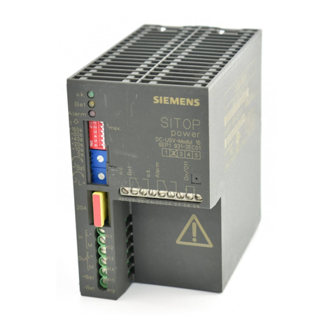 Siemens SITOP power DC-UPS Module 15 User manual
